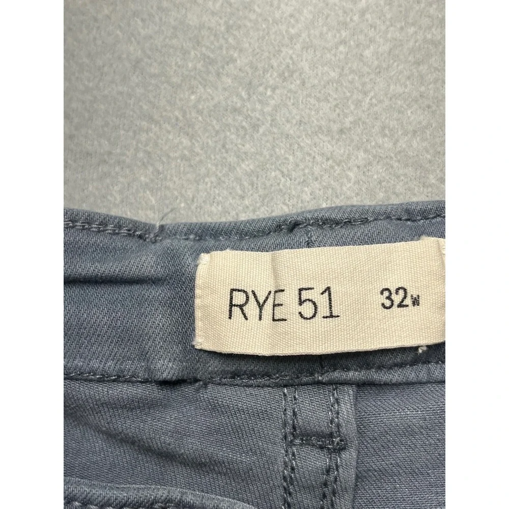 RYE 51 Men's Gray‎ Slim Straight Stretch Pants 32x32 (30x32) Soft Luxury Casual